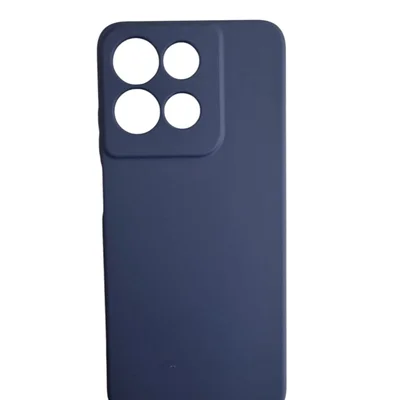 Capa Capinha Case Silicone Aveludado Para Moto G15 Azul Marinho