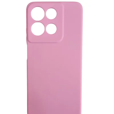 Capa Capinha Silicone Aveludado Rosa Para Motorola Moto G15