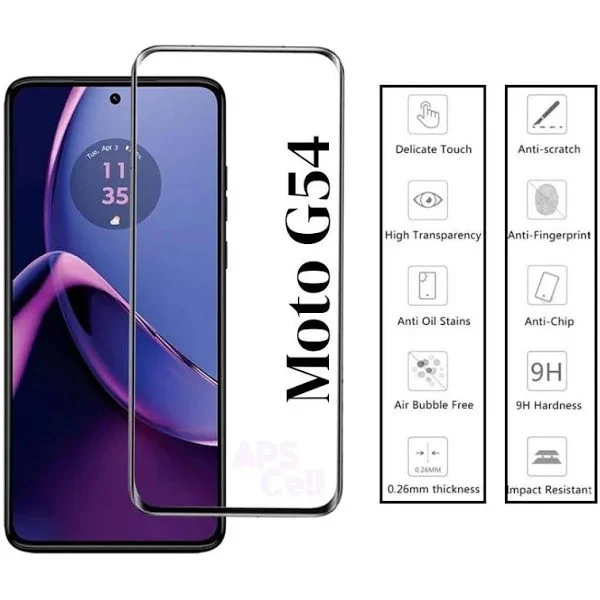 Imagem 4 de 5 do produto Película Protetora Frontal 3d De Vidro Para Motorola Moto G54 5g