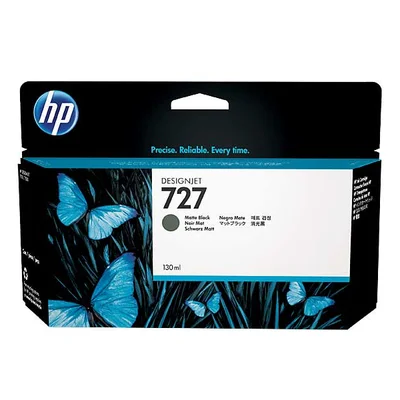 Cartucho De Tinta Plotter Hp Suprimentos C1q12a Hp 727 Preto Fosco 300 Ml