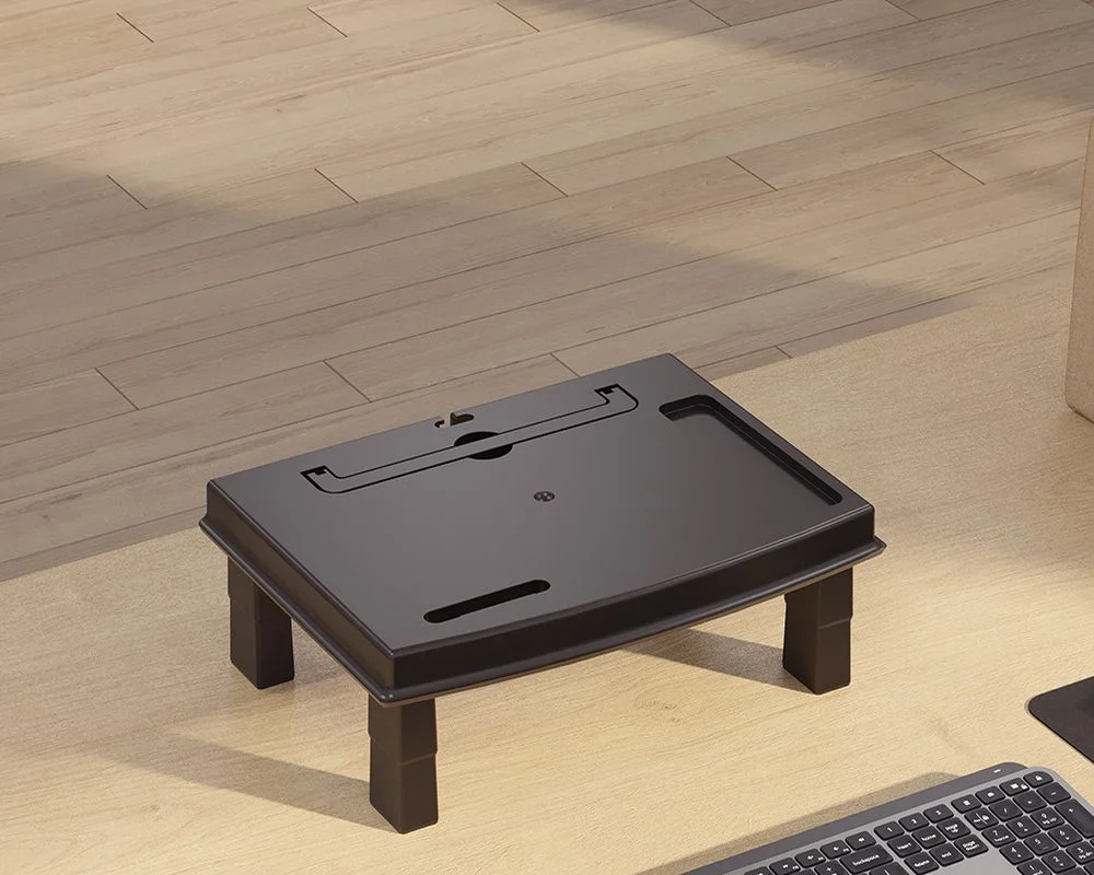 Imagem 3 de 5 do produto Suporte Para Monitor E Notebook Reliza Ergonew 4 - Ergonômico - Com Regulagem De Altura - Preto