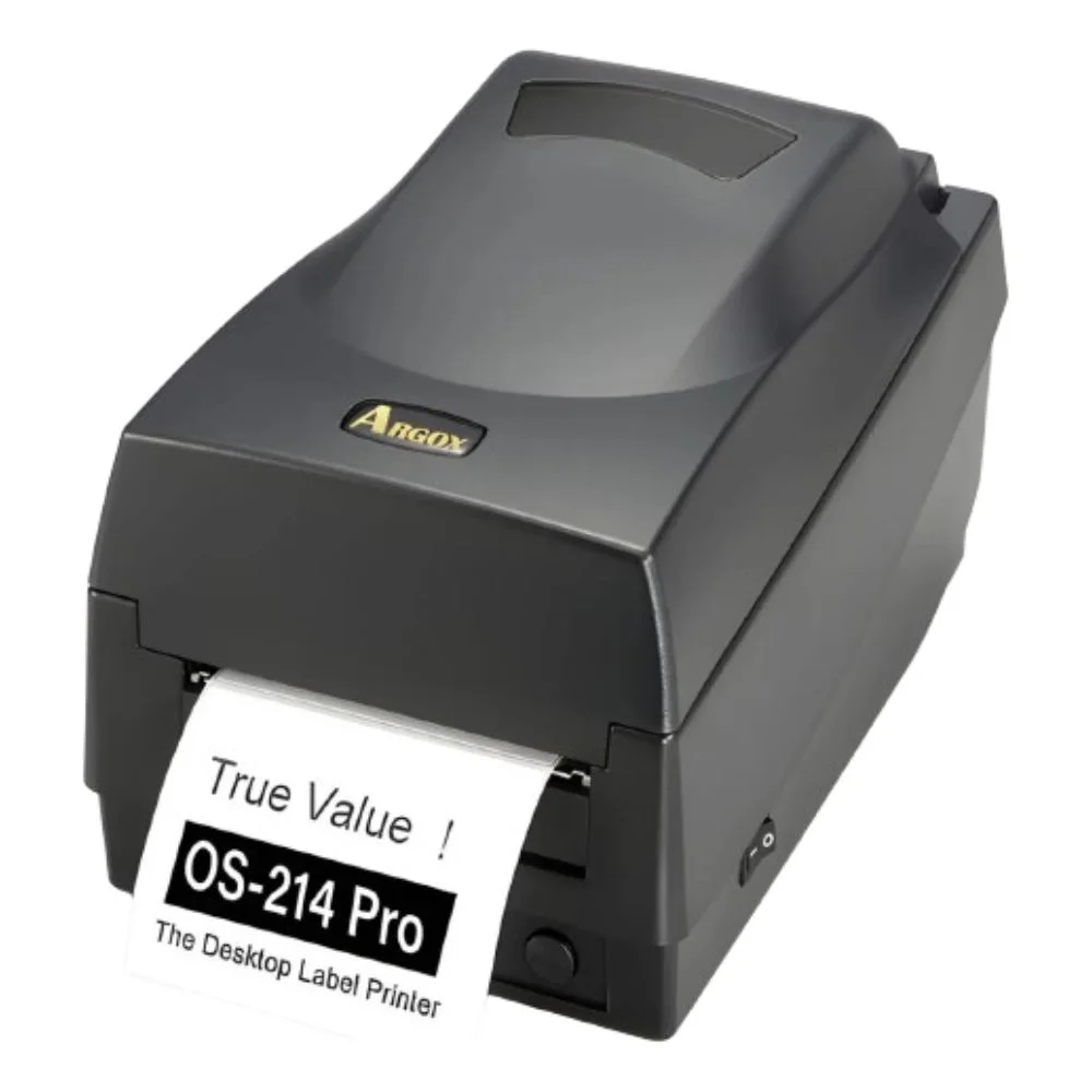Imagem 1 de 4 do produto Impressora De Código De Barras E Etiquetas Argox Os214 Pro 203 Dpi 5ips 128mb Usb Preta - 99-21402-117