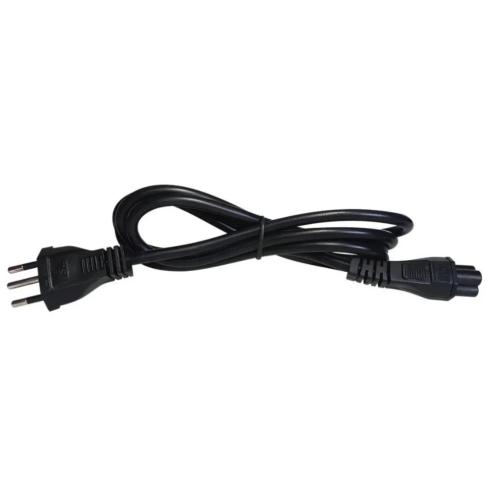 Imagem 3 de 3 do produto Cabo De Força Tripolar, Para Notebook F3, Preto, 1.50m