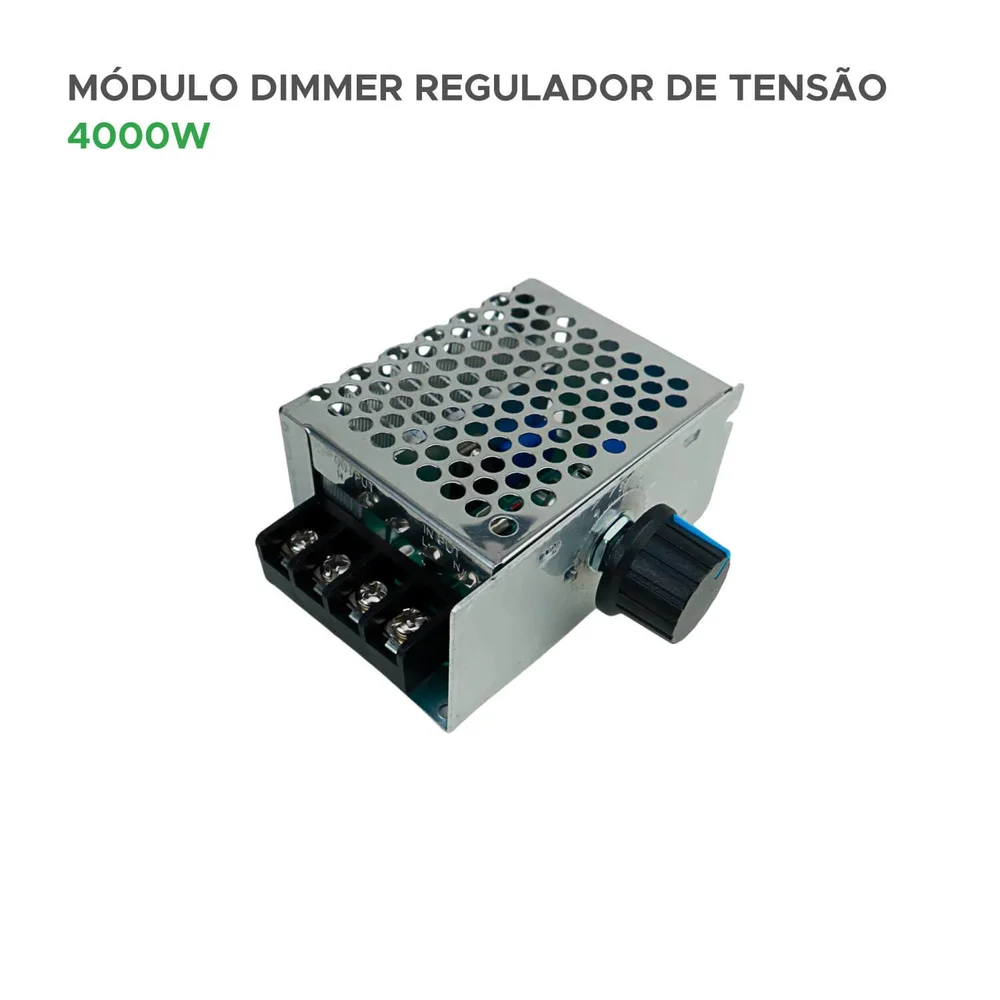 Imagem 2 de 4 do produto Módulo Dimmer Regulador Controlador De Potência Ac 4000w