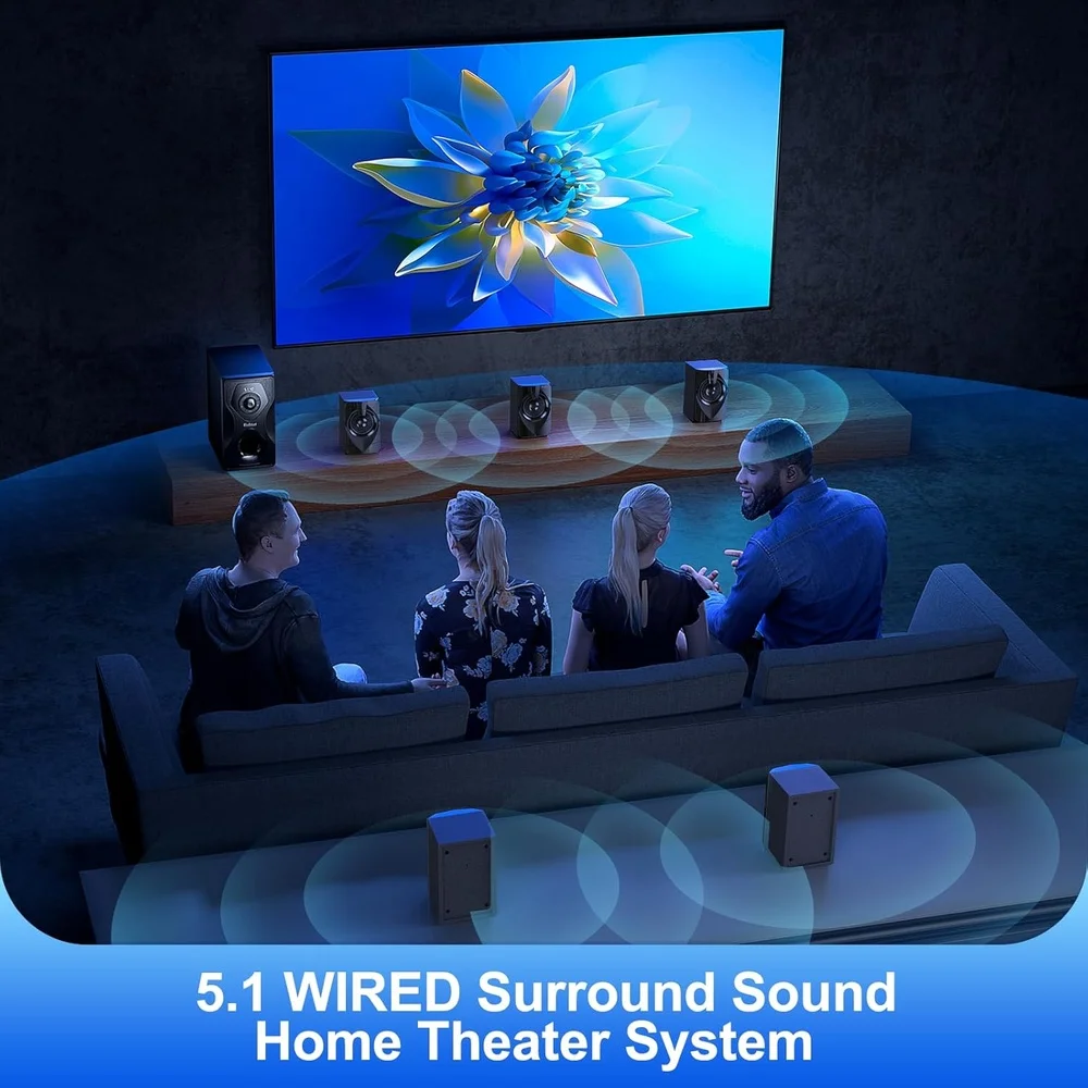 Imagem 4 de 5 do produto Home Theater B48S 5.1 Dolby Atmos Som Surround Graves 110V
