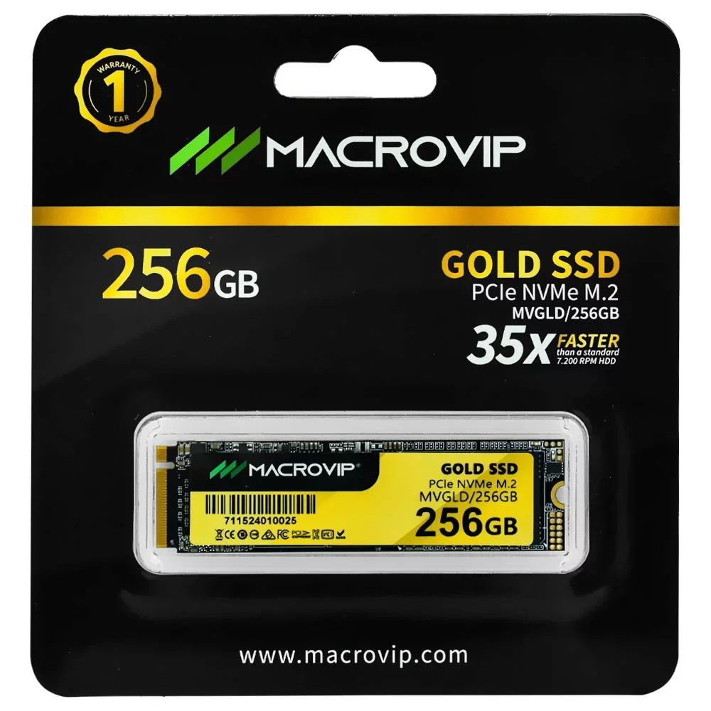SSD M.2 Nvme 2280 PCie 256gb Macrovip