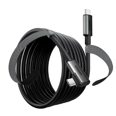 Cabo Angular Ugreen Usb C Cabo Link Headset 5metro Preto