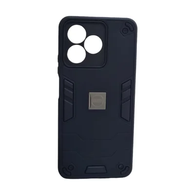 Capa Capinha Armadura Resistente Preta Para Realme Note 50 4g Anti Impactos
