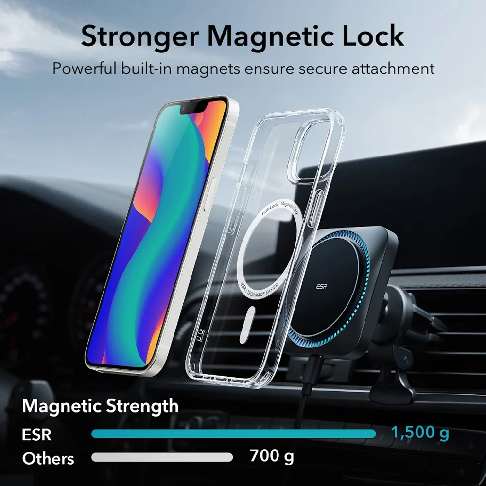 Imagem 2 de 5 do produto Capa Esr Classic Hybrid Para Iphone 14/13 Transparente