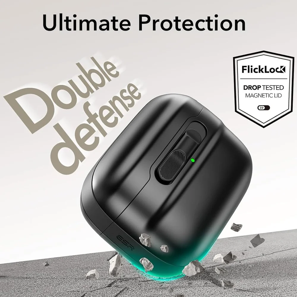 Imagem 4 de 5 do produto Capa Pulse Halolock Esr Magsafe P/airpods Pro 1/2 Preta