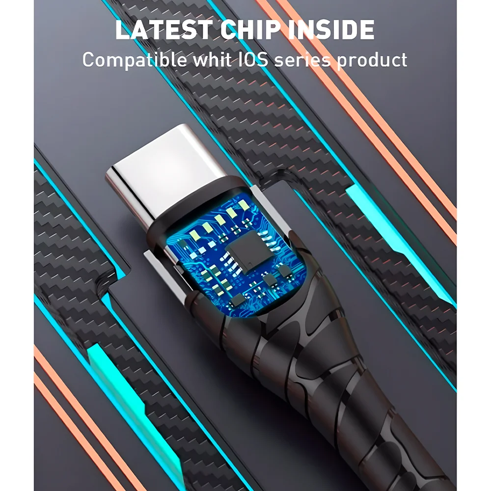 Imagem 5 de 5 do produto Cabo Usb-c Macho/macho Ldnio Carregamento Rápido 1metros