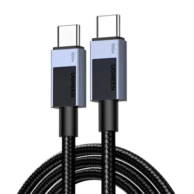 Cabo Usb C Ugreen Macho/macho Máx. 100w 1metro Preto