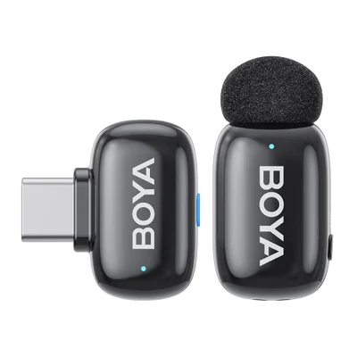 Microfone De Lapela Boya Boyamini-17 Android/ios Preto