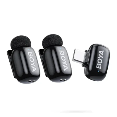 Microfone De Lapela Boya Boyamini-23 Android/ios Preto