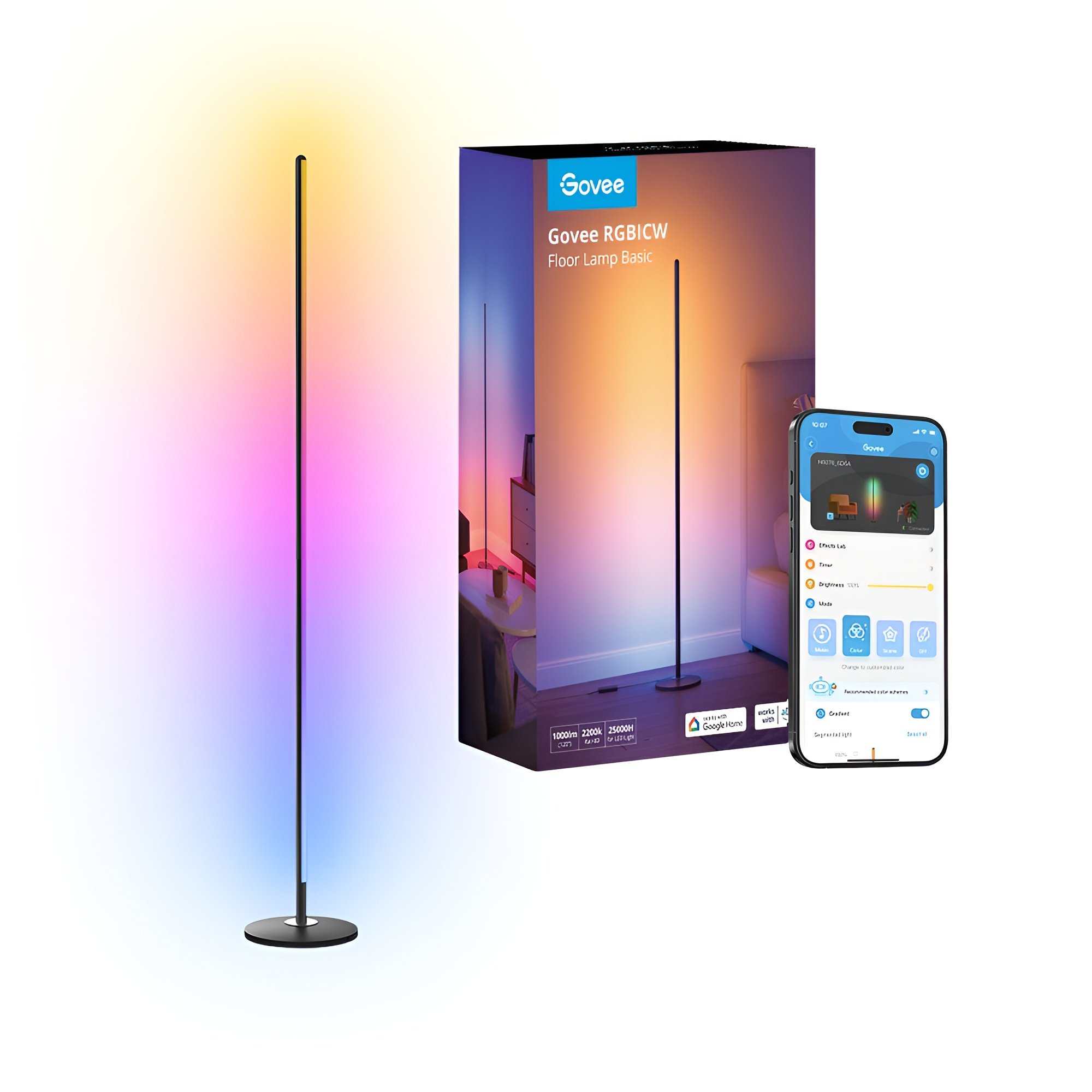 Luminária De Chão LED Govee Floor Lamp Lite Alexa Google