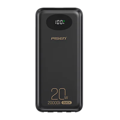 Power Bank Carregador Portátil Pisen 4in1 20000mah Preta