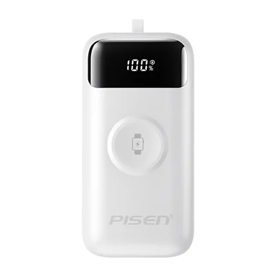 Power Bank Bateria Portátil Pisen 3-in-1 10000mah Branca