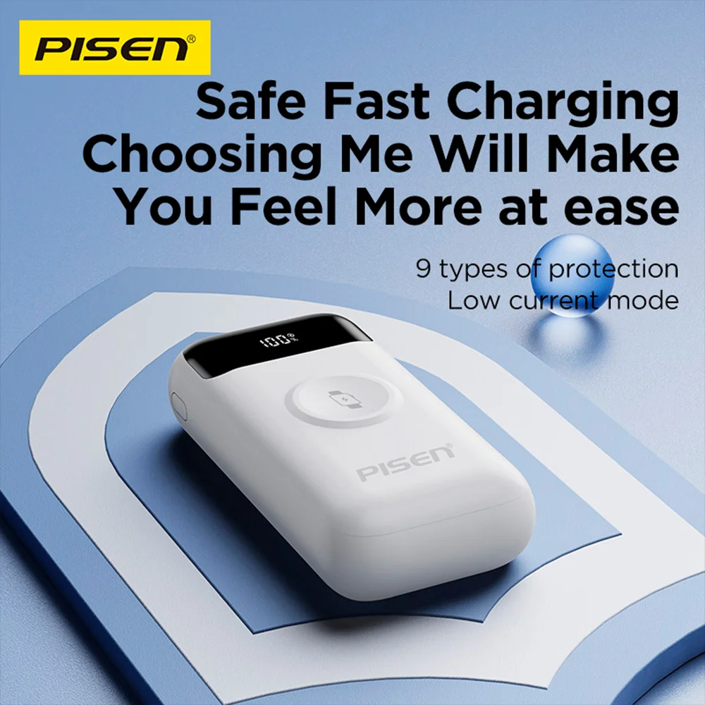 Imagem 2 de 5 do produto Power Bank Bateria Portátil Pisen 3-in-1 10000mah Branca