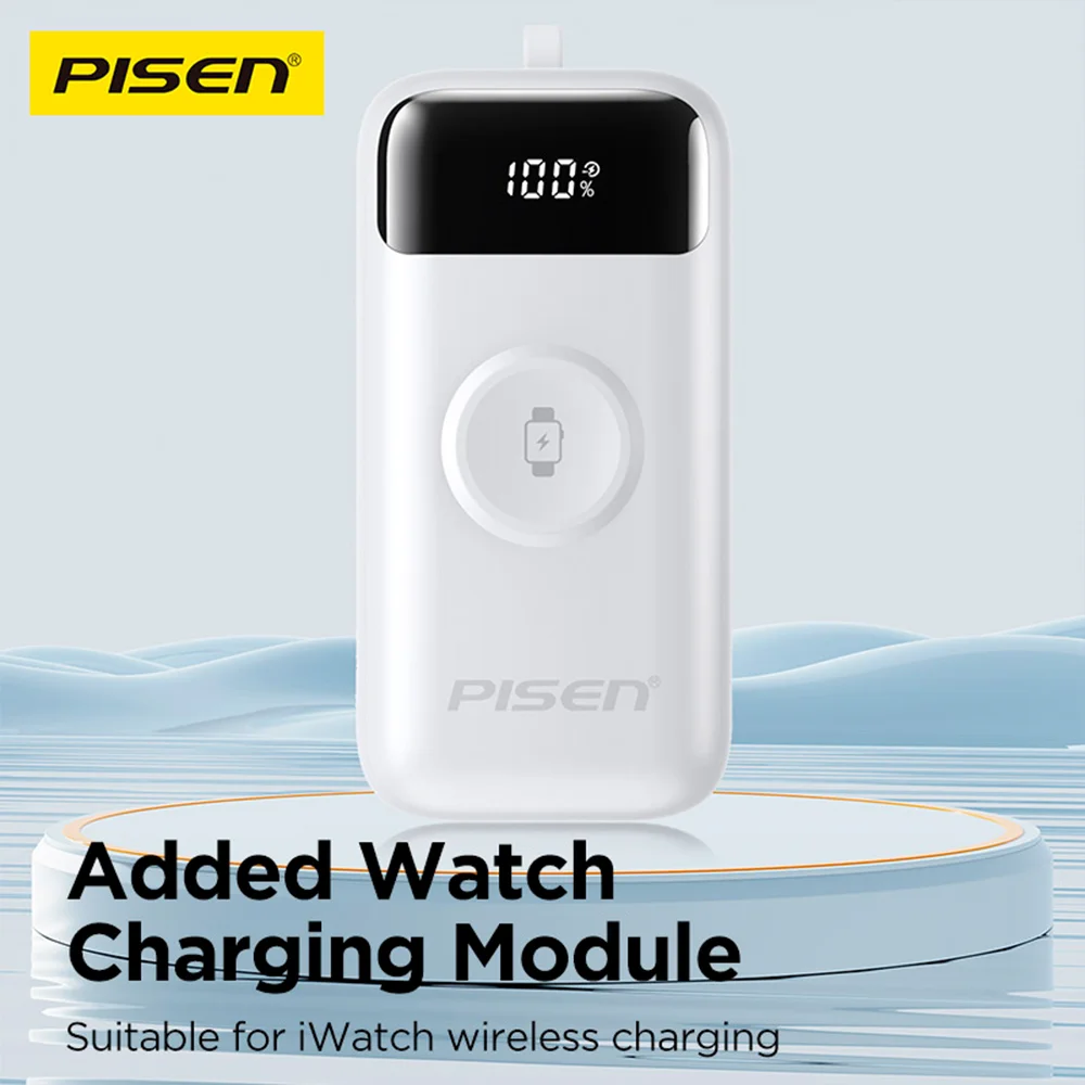 Imagem 3 de 5 do produto Power Bank Bateria Portátil Pisen 3-in-1 10000mah Branca