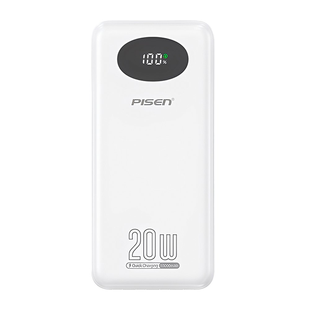 Power Bank Bateria Portátil Pisen 4in1 10000mah Branca