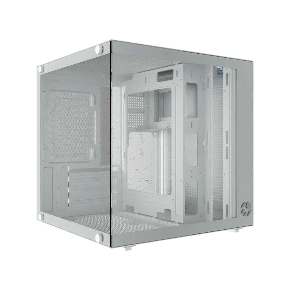 Gabinete Gamer Branco Bluecase Bg-066 Life Vidro Temperado