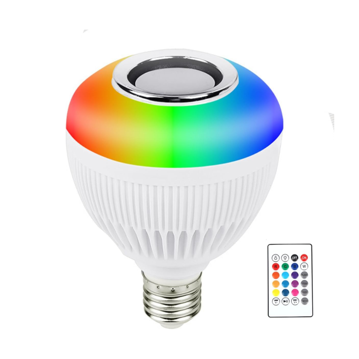 Lâmpada Caixa De Som LED  Bluetooth Controle Remoto