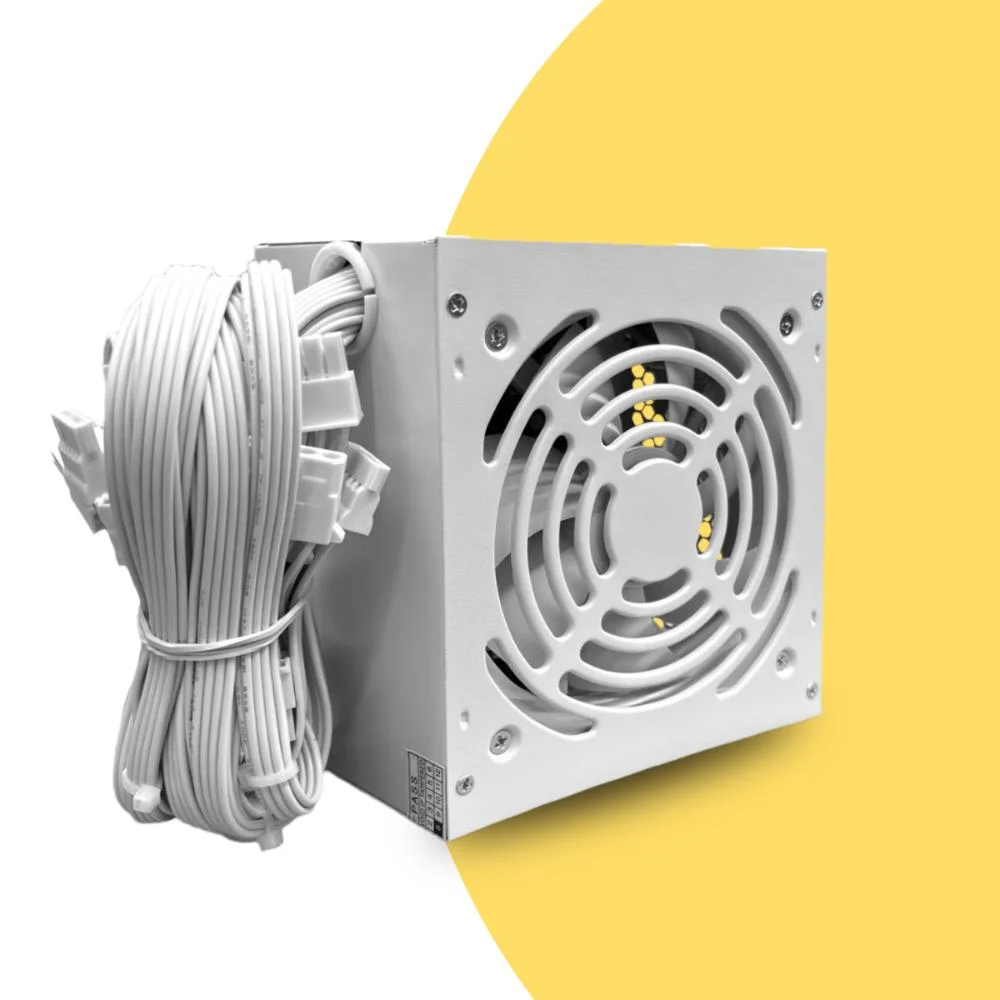 Imagem 2 de 5 do produto Fonte Bluecase 500w, Pfc Ativo, Bivolt Automático, Cabos Flat, Fan 120mm