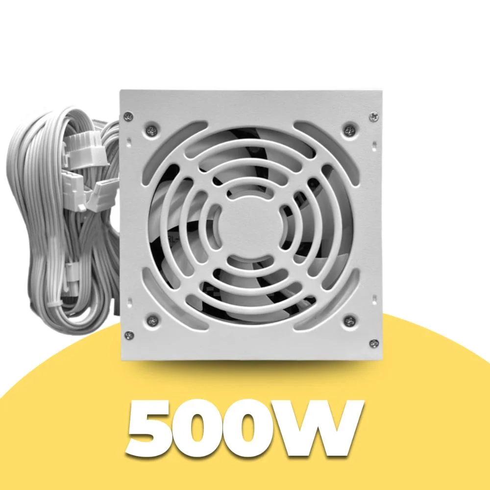 Imagem 4 de 5 do produto Fonte Bluecase 500w, Pfc Ativo, Bivolt Automático, Cabos Flat, Fan 120mm