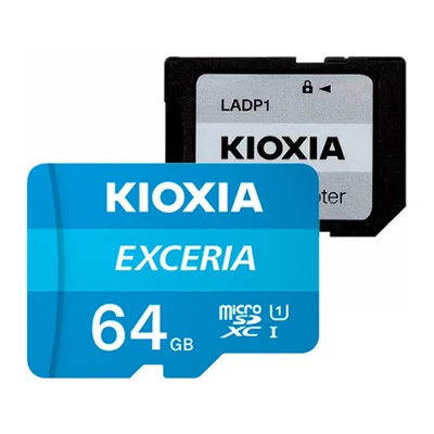 Cartão Memória Kioxia 64gb Micro Sd Exceria 100mbs+adap