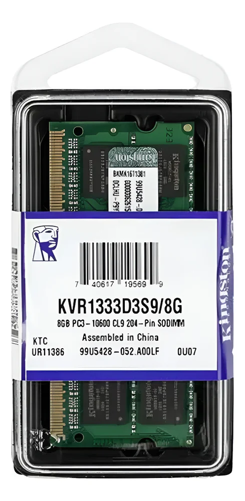 Memoria Ram Kingston 8GB Ddr3 13333mhz Notebook