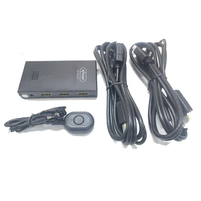 Chaveador Comutador Kmv Usb E HDMI 4k 2x1 2 PCs Em 1 Monitor
