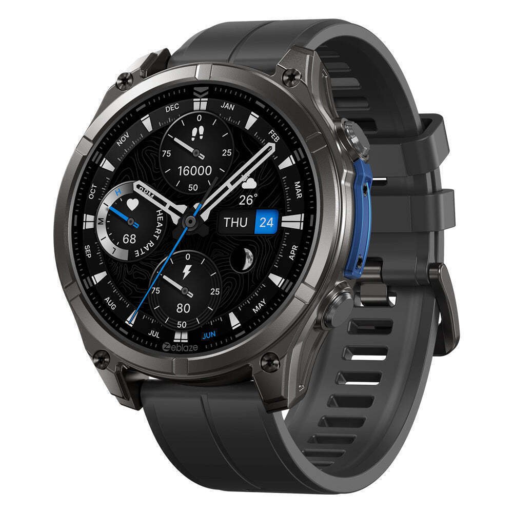 Smartwatch Zeblaze Vibe 8 Robusto AmoLED 143 60 Dias Bateria Preto