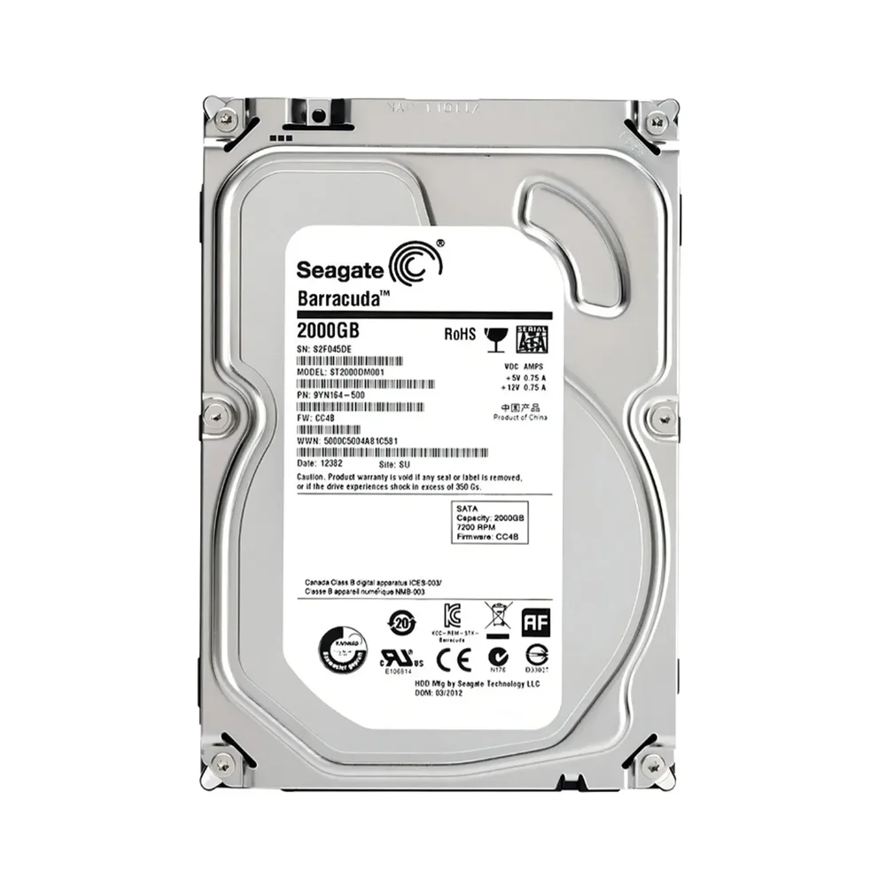 も*ち様 Seagate Desktop HDD 2000GB 本体 2個セット Hd 2TB Sata 3 64mb 7200rpm 35 St2000dm001 Seagate