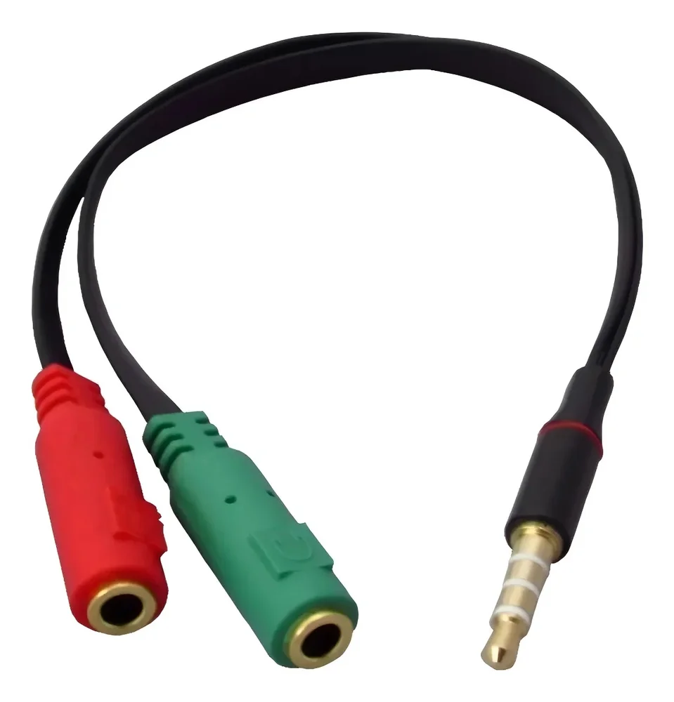 Imagem 3 de 3 do produto Cabo Para Headset Gamer 1 Para 2 Fone E Mic