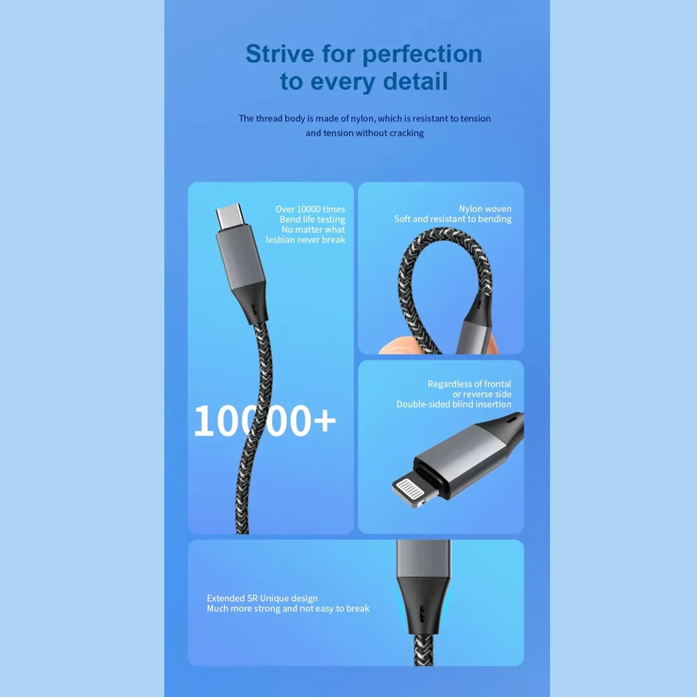 Imagem 5 de 5 do produto Cabo Usb-c Para Iphone 1m Turbo