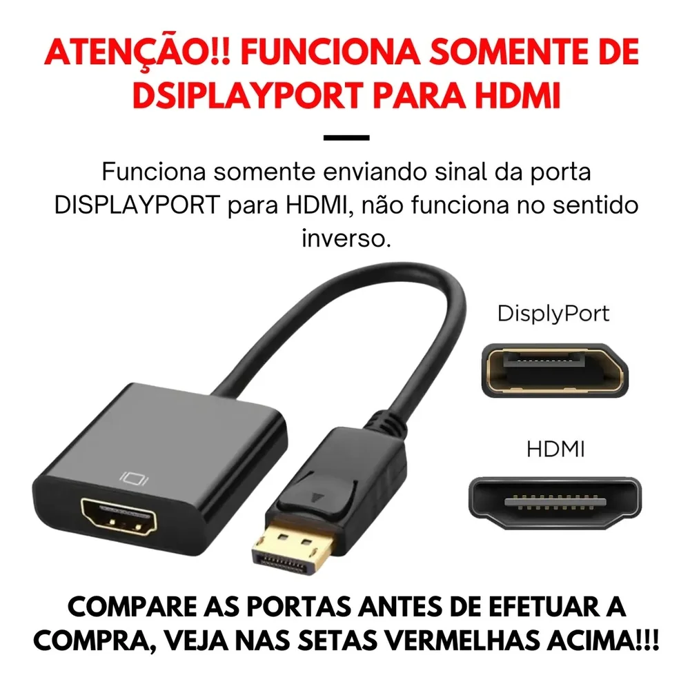 Imagem 2 de 4 do produto Conversor Display Port Para HDMI