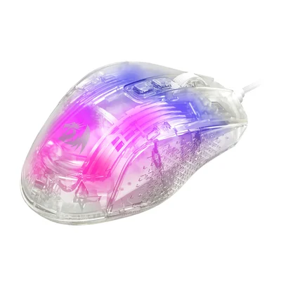 Mouse Gamer Redragon Chazzis Cristal RGB M695ct Transparente
