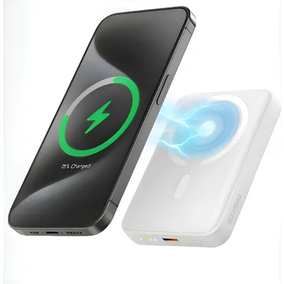 Carregador Portatil Power Bank 5000 Mah Peining Wup-760 Carga Rápida 15w Branco