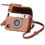 Bolsa Case de Couro Sintético para Câmera Instax Wide Evo – Estojo Proteção Elegante e Compacto, Acessório Ideal para Armazenamento Seguro