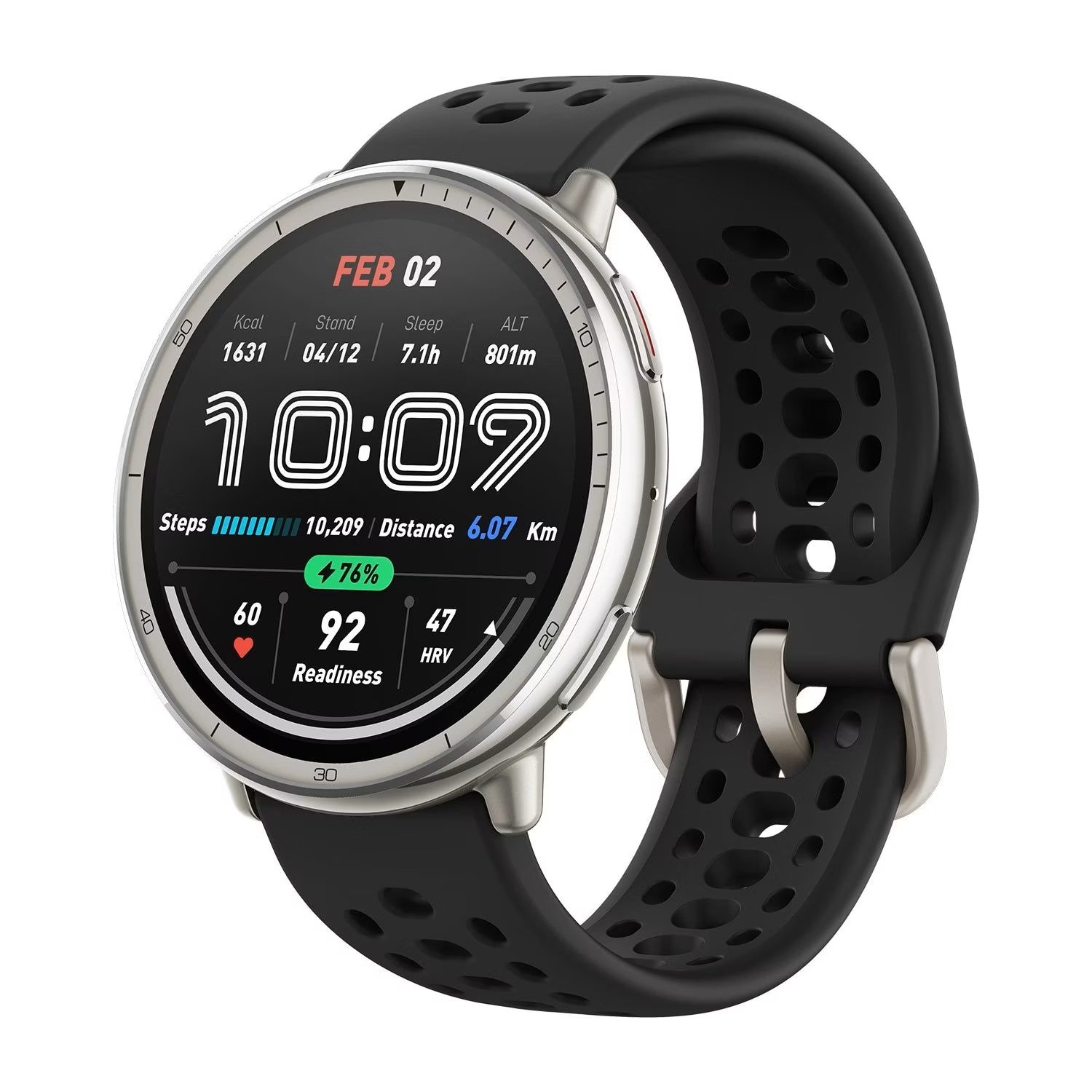 Amazfit Active 2 (a2437) Gps Integrado Tela AmoLED De 1,32" - Preto