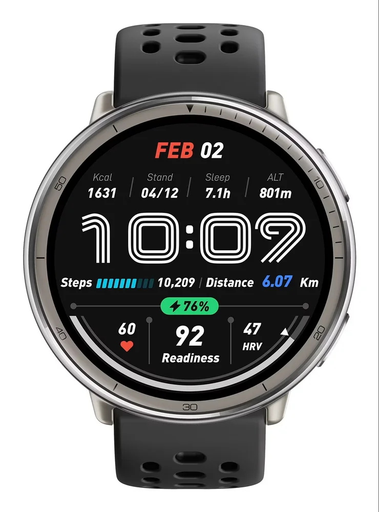 Imagem 5 de 5 do produto Amazfit Active 2 (a2437) Gps Integrado Tela AmoLED De 1,32" - Preto