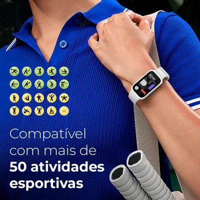 Xiaomi Smart Band 9 Active (m2435b1) Resistência À Água 5atm - Bege — foto 3