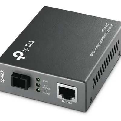 Conversor Fibra P/ Lan Rede Tp-link Wdm 10/100mbps Mc112cs