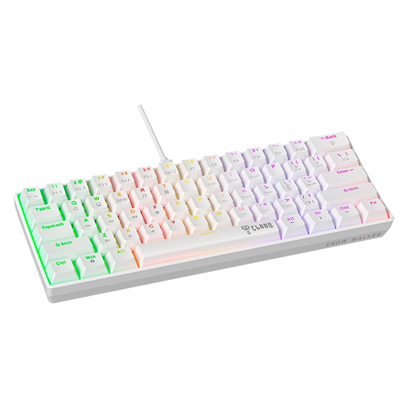 Imagem 4 de 5 do produto Kit Gamer Clanm Snow Reaver Duo Mouse - Teclado