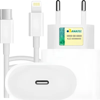 Kit Carregador Para Iphone Turbo 30w E Cabo Usb Tipo-c Pd Compatível Com Iphone 11 12 13 14 Pro Plus Pro Max/ipad