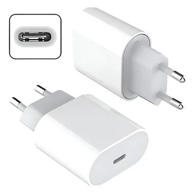 Fonte Turbo 30w Para Iphone 16 16e 15 14 13 12 11 Pro Max Branco
