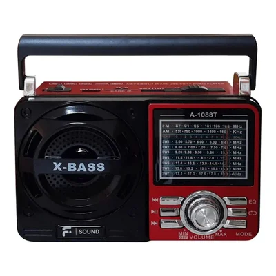Rádio Portátil F-sound 9 Faixas Fm/am/sw Usb/sd