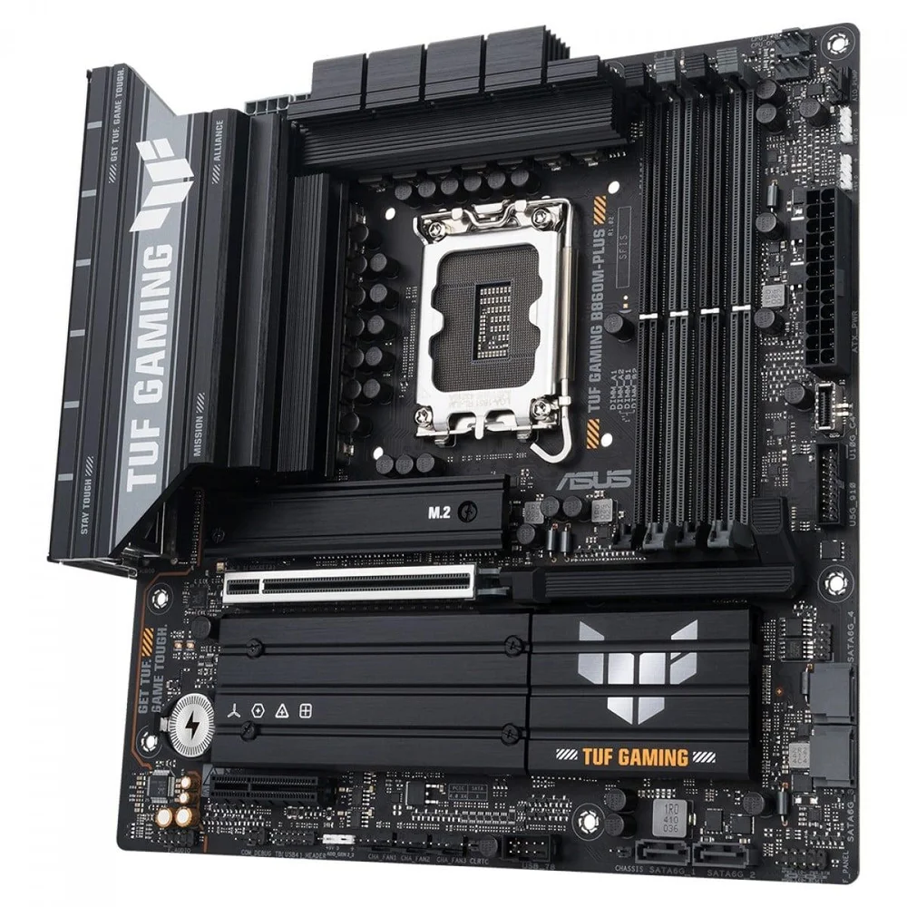 Imagem 2 de 5 do produto Placa Mãe Asus Tuf Gaming B860m-plus, Chipset B860, Intel LGA  1851, Matx, Ddr5, 90mb1jw0-m0eay0
