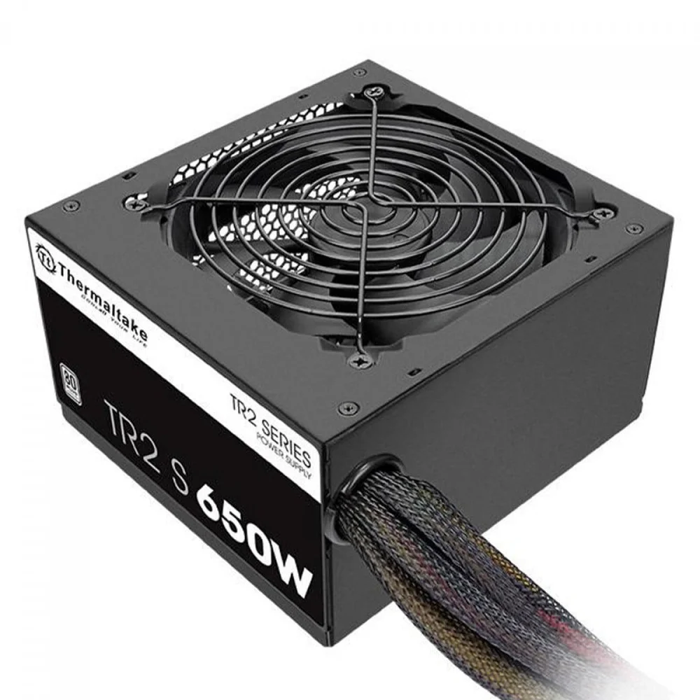 Fonte Thermaltake Tr2 S, 650w, 80 Plus, Pfc Ativo, Preto, Ps-trs-0650nnfawb-1