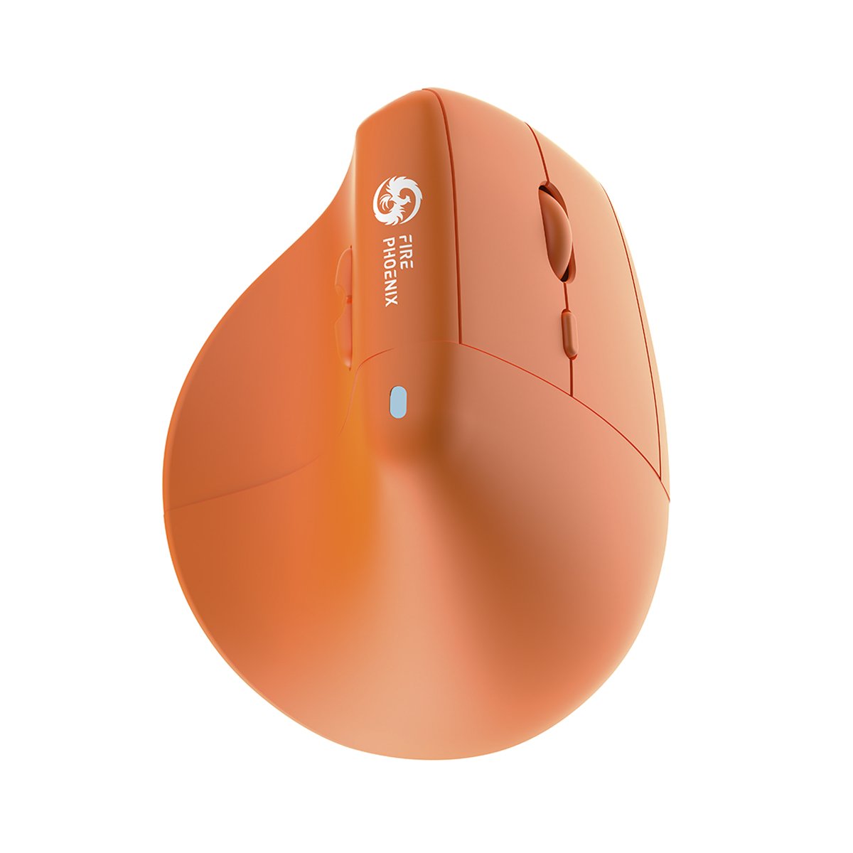 Mouse Bluetooth Sem Fio Wireless Vertical Ergonomico 2.4ghz Recarregavel Fire Phoenix D-m4 Laranja